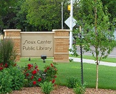 Library sign Opens in new window