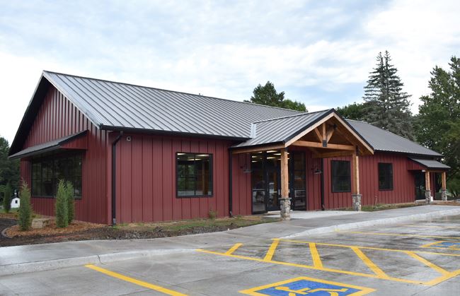 Enclosed park shelter house