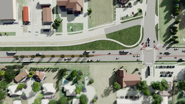 Concept of city street